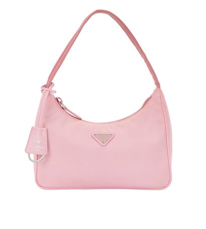 Re-Edition 2000 Shoulder Bag, &pound;450, Handbags, Pink, Nylon, Front view